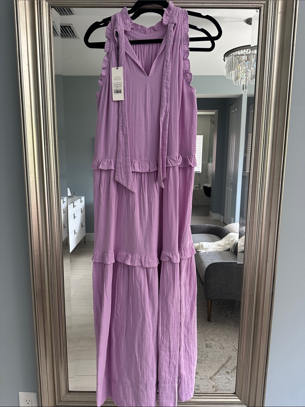 Me and Em lavender gauze maxi dress - Picture 5 of 5